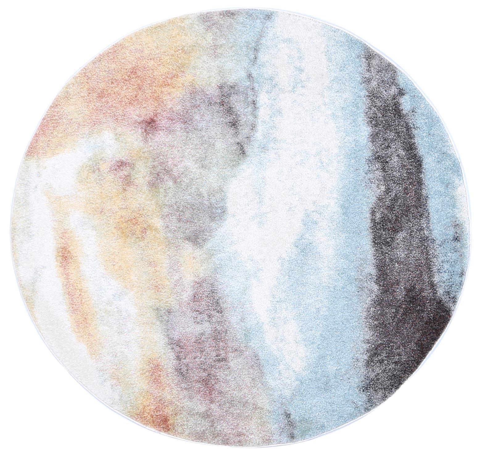 Windsor Water Art Multi Round Rug 200x200cm - John Cootes