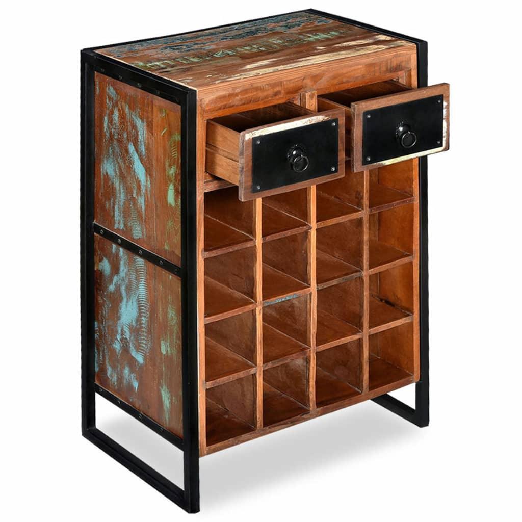 Wine Rack For 16 Bottles Solid Reclaimed Wood - John Cootes