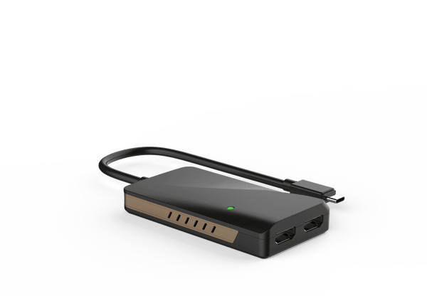 WINSTAR WS-UTA01H Thunderbolt 3 USB-C to dual 4K HDMI Adapter - John Cootes