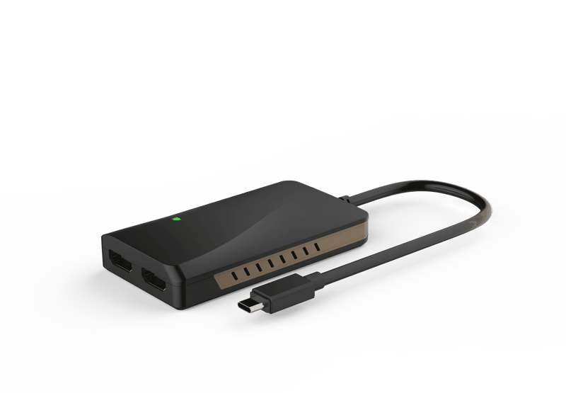 WINSTAR WS-UTA01H Thunderbolt 3 USB-C to dual 4K HDMI Adapter - John Cootes