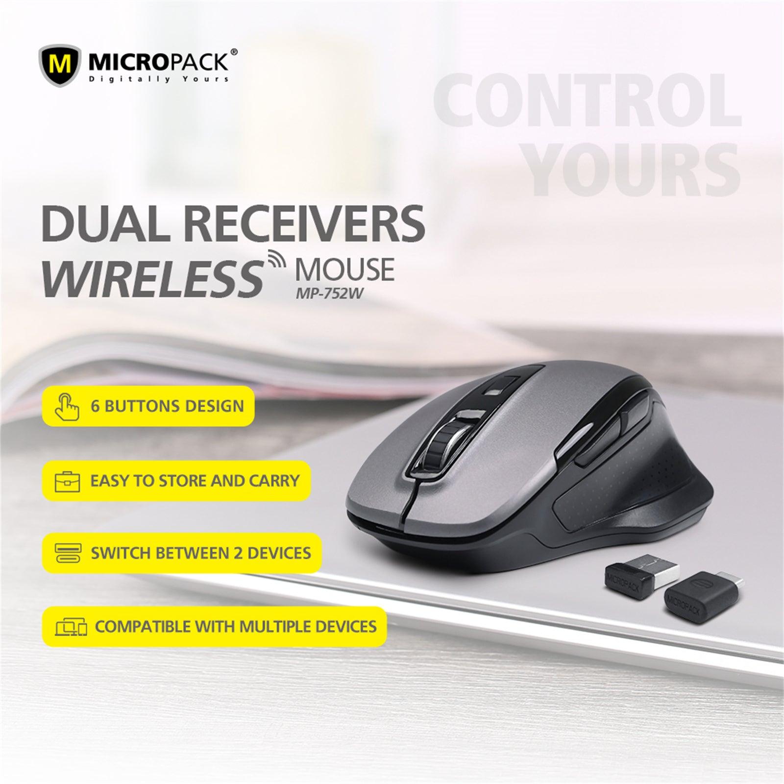 Wireless Mouse Computer Laptop PC 10M USB Receiver Compatible Multiple Device - John Cootes