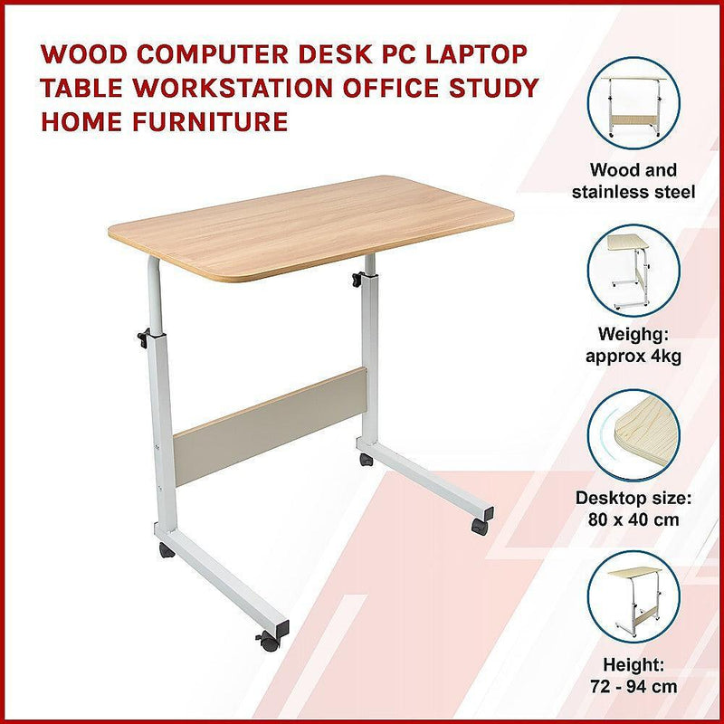 Wood Computer Desk PC Laptop Table Workstation Office Study Home Furniture - John Cootes