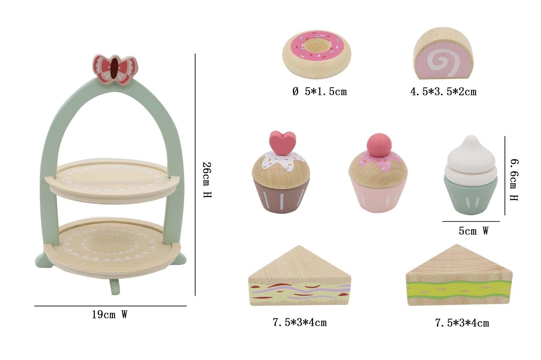 WOODEN HIGH TEA STAND PLAYSET - John Cootes