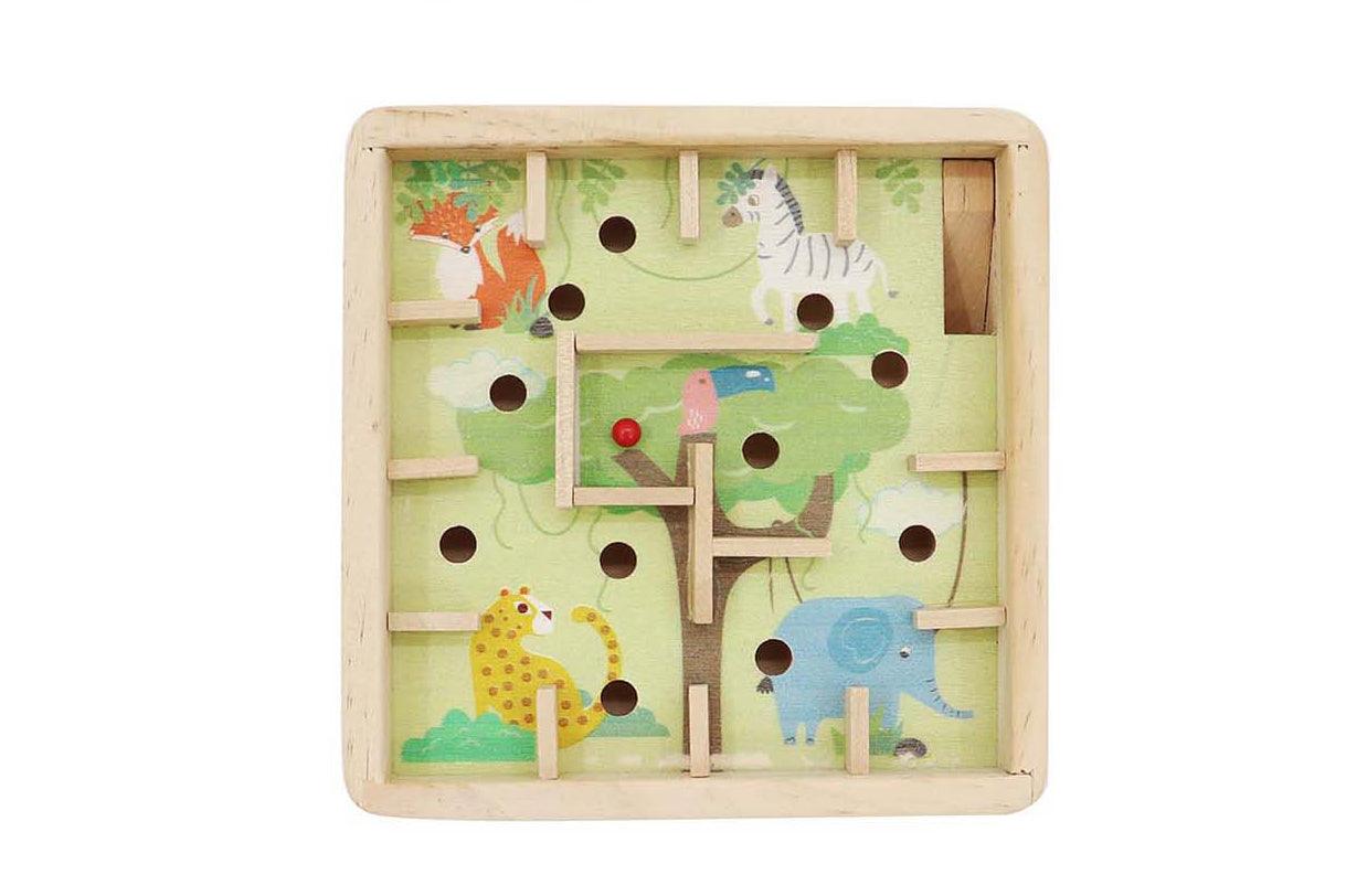 WOODEN JUNGLE ANIMAL LABYRINTH - John Cootes