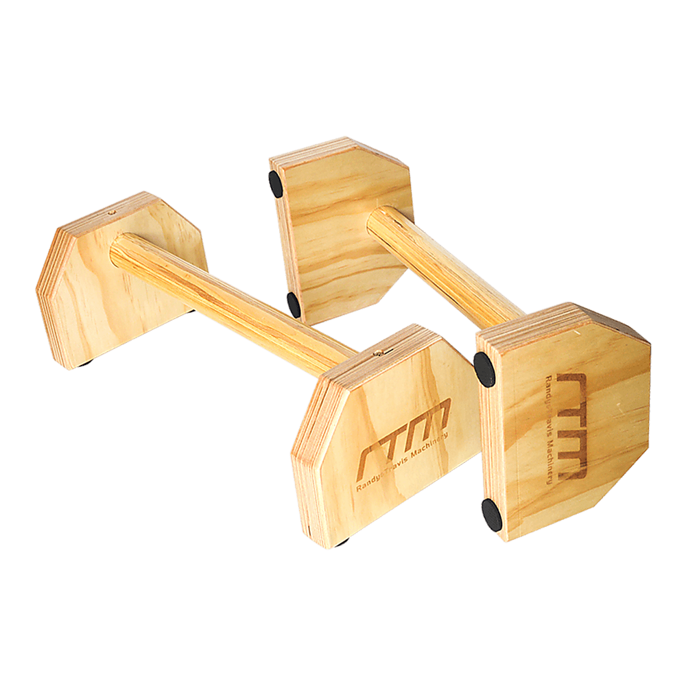 Wooden Parallette Bars Push Up & Dip Workouts - John Cootes