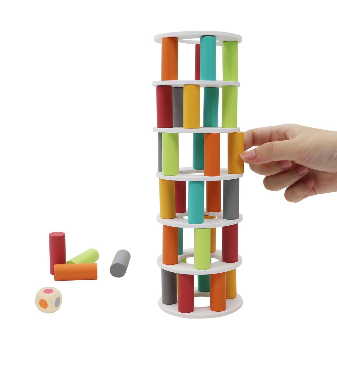 WOODEN PISA TOWER BALANCING GAME - John Cootes