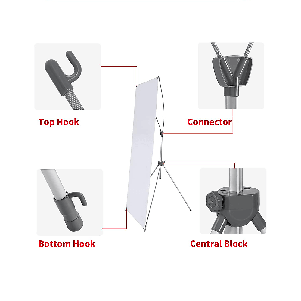 X Banner Stand 180 x 90cm Portable Display - John Cootes