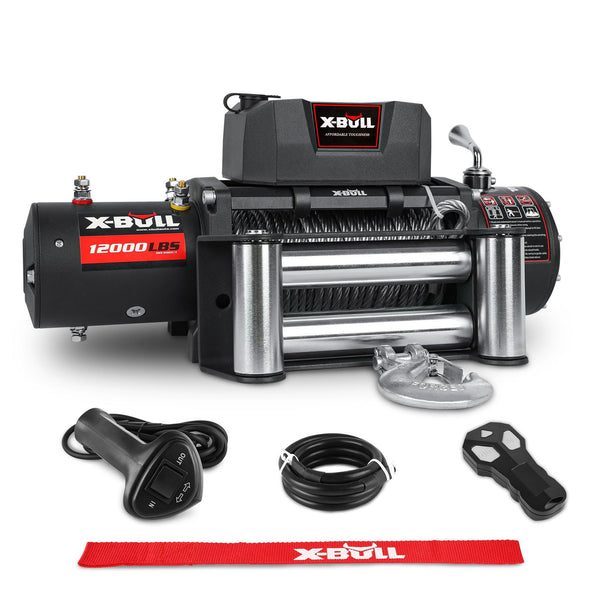 X-BULL Electric Winch 12000LBS/5454KGS Steel Cable 12V Wireless Remote Offroad - John Cootes