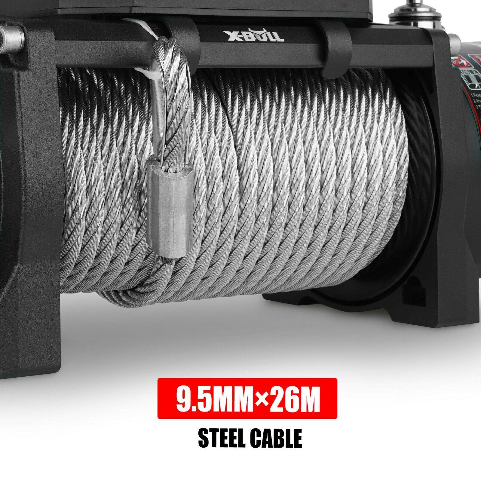 X-BULL Electric Winch 12000LBS/5454KGS Steel Cable 12V Wireless Remote Offroad - John Cootes