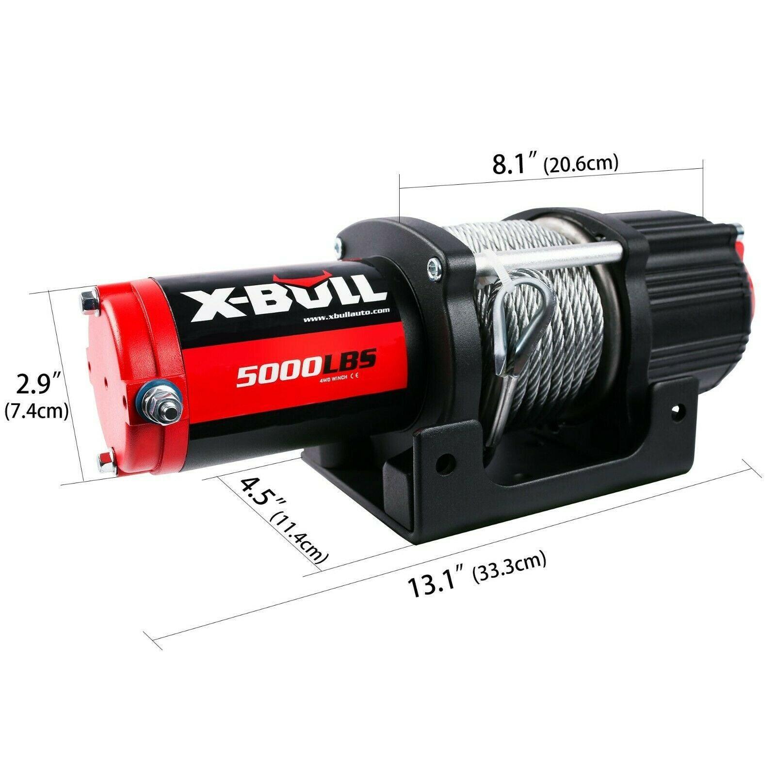 X-BULL Electric Winch 12V 5000LBS Wireless 15.2M Steel Cable ATV UTV 4WD Boat - John Cootes