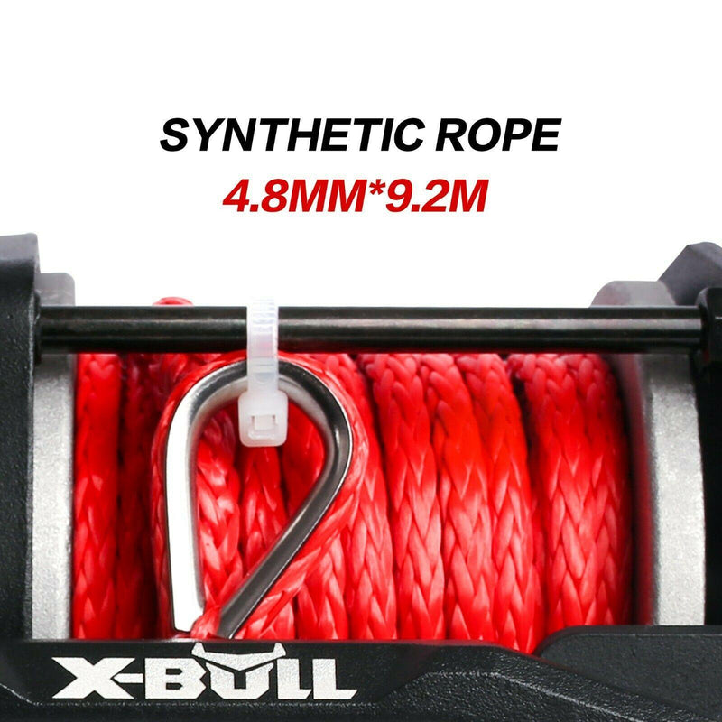 X-BULL Electric Winch 12V Wireless 3000lbs/1360kg Synthetic Rope BOAT ATV 4WD - John Cootes