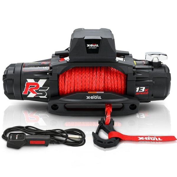 X-BULL Electric Winch 13000LBS 12V Synthetic Rope 28M Wireless Offroad 4WD 4x4 - John Cootes