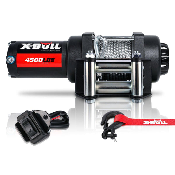 X-BULL Electric Winch 4500LBS/2041KG Steel Cable Wireless Remote Boat ATV 4WD - John Cootes
