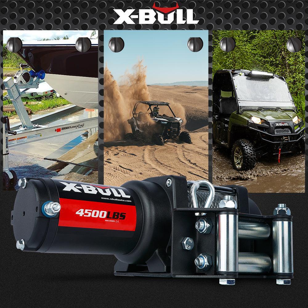 X-BULL Electric Winch 4500LBS/2041KG Steel Cable Wireless Remote Boat ATV 4WD - John Cootes