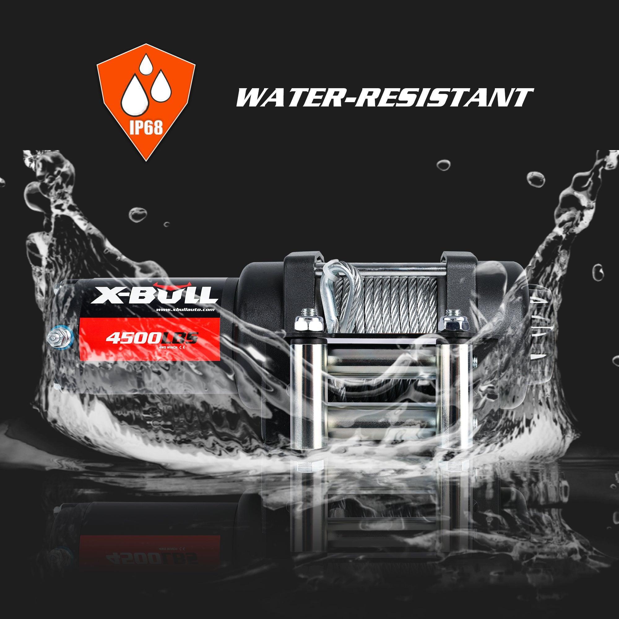 X-BULL Electric Winch 4500LBS/2041KG Steel Cable Wireless Remote Boat ATV 4WD - John Cootes