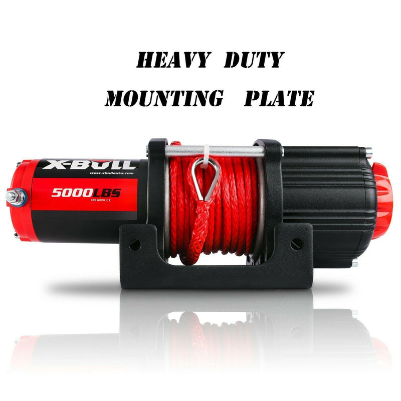 X-BULL Electric Winch 5000LBS 12V 15.2M Synthetic Rope Wireless ATV UTV 4WD Boat - John Cootes