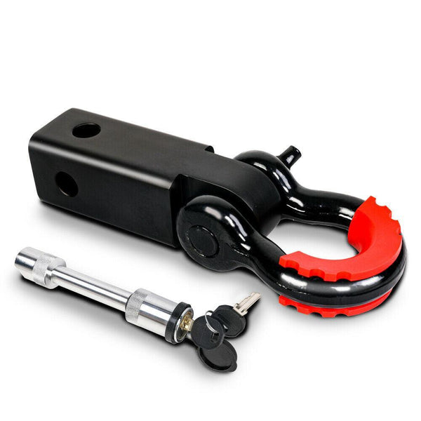 X-BULL Hitch Receiver 5T Recovery Receiver with Bow Shackle Tow Bar Off Road 4WD - John Cootes