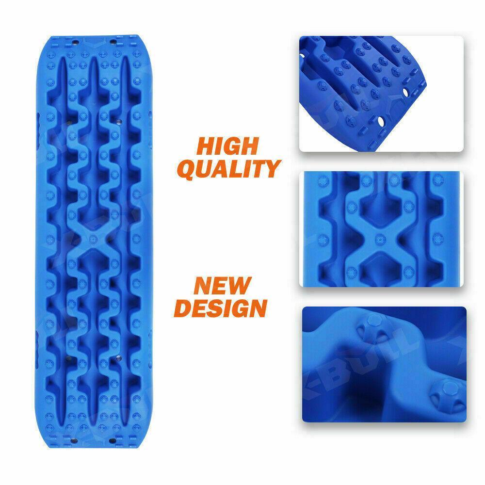 X-BULL Recovery tracks Mud Snow / Sand tracks / Grass 4X4 Caravan 2pcs 4WD Gen 3.0 - Blue - John Cootes