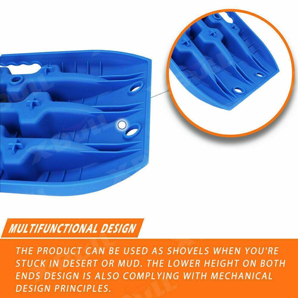 X-BULL Recovery tracks Mud Snow / Sand tracks / Grass 4X4 Caravan 2pcs 4WD Gen 3.0 - Blue - John Cootes