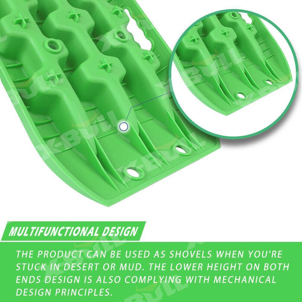 X-BULL Recovery tracks Sand tracks 2 Pairs Sand / Snow / Mud 10T 4WD Gen 3.0 - Green - John Cootes