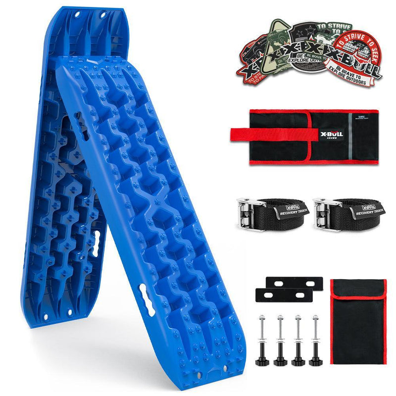 X-BULL Recovery tracks Sand tracks KIT Carry bag mounting pin Sand/Snow/Mud 10T 4WD-BLUE Gen3.0 - John Cootes