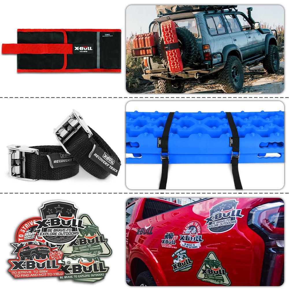 X-BULL Recovery tracks Sand tracks KIT Carry bag mounting pin Sand/Snow/Mud 10T 4WD-BLUE Gen3.0 - John Cootes