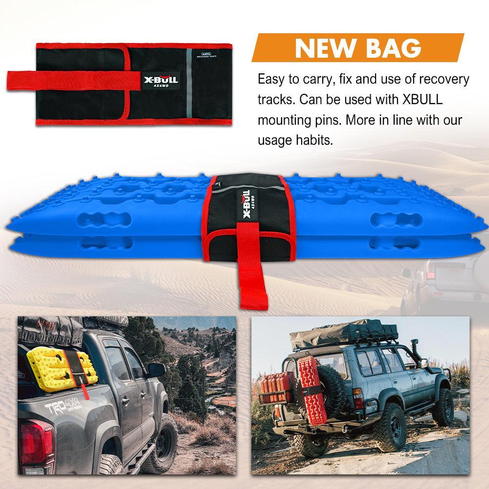 X-BULL Recovery tracks Sand tracks KIT Carry bag mounting pin Sand/Snow/Mud 10T 4WD-BLUE Gen3.0 - John Cootes