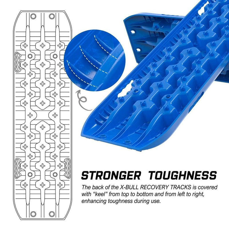 X-BULL Recovery tracks Sand tracks KIT Carry bag mounting pin Sand/Snow/Mud 10T 4WD-BLUE Gen3.0 - John Cootes