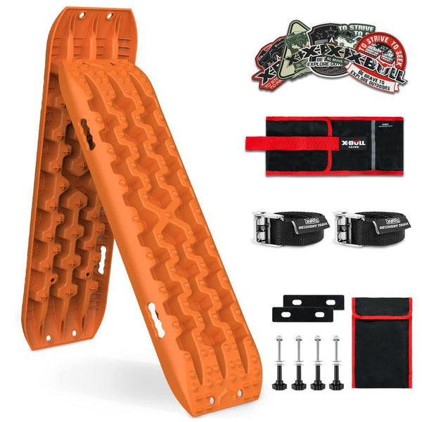 X-BULL Recovery tracks Sand tracks KIT Carry bag mounting pin Sand/Snow/Mud 10T 4WD-Orange Gen3.0 - John Cootes