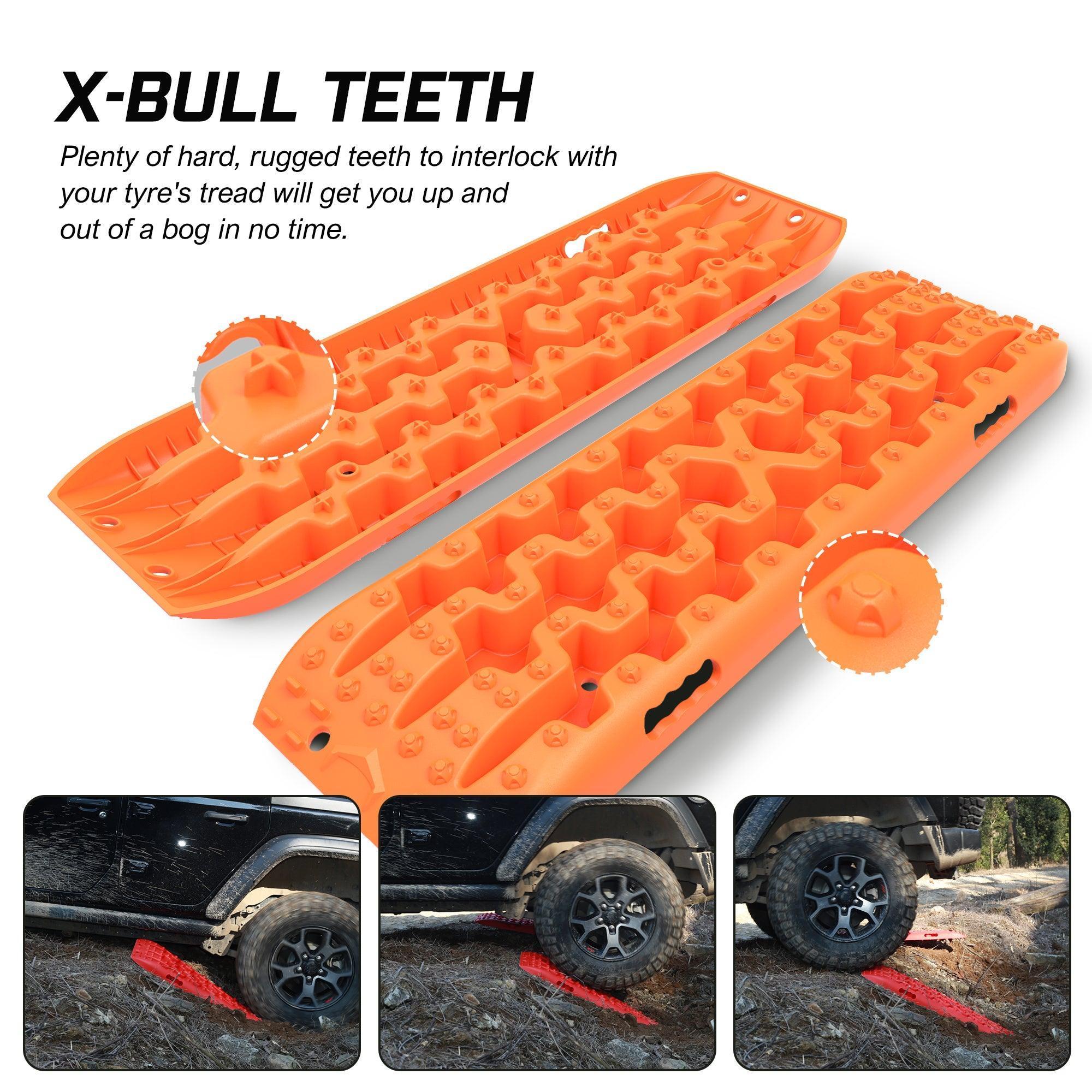 X-BULL Recovery tracks Sand tracks KIT Carry bag mounting pin Sand/Snow/Mud 10T 4WD-Orange Gen3.0 - John Cootes