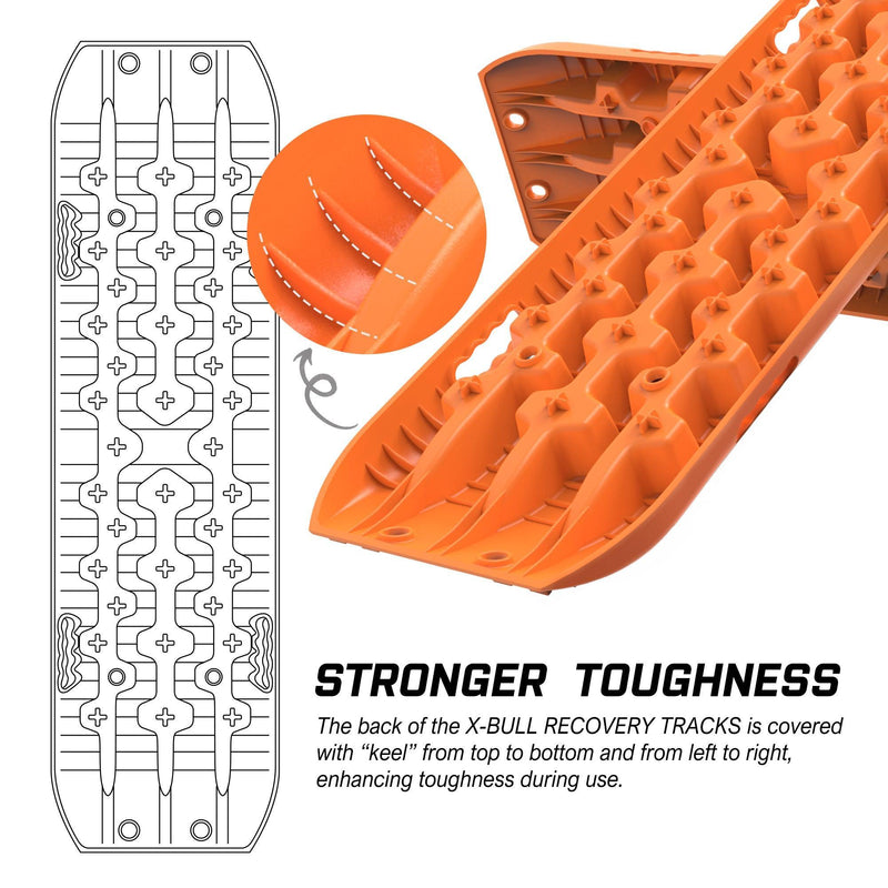 X-BULL Recovery tracks Sand tracks KIT Carry bag mounting pin Sand/Snow/Mud 10T 4WD-Orange Gen3.0 - John Cootes