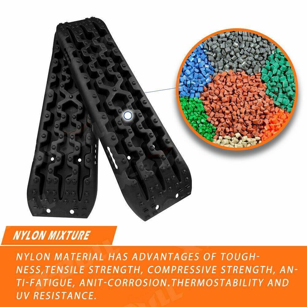 X-BULL Recovery tracks / Sand tracks / Mud tracks / Off Road 4WD 4x4 Car 2 Pairs Gen 3.0 - Black - John Cootes