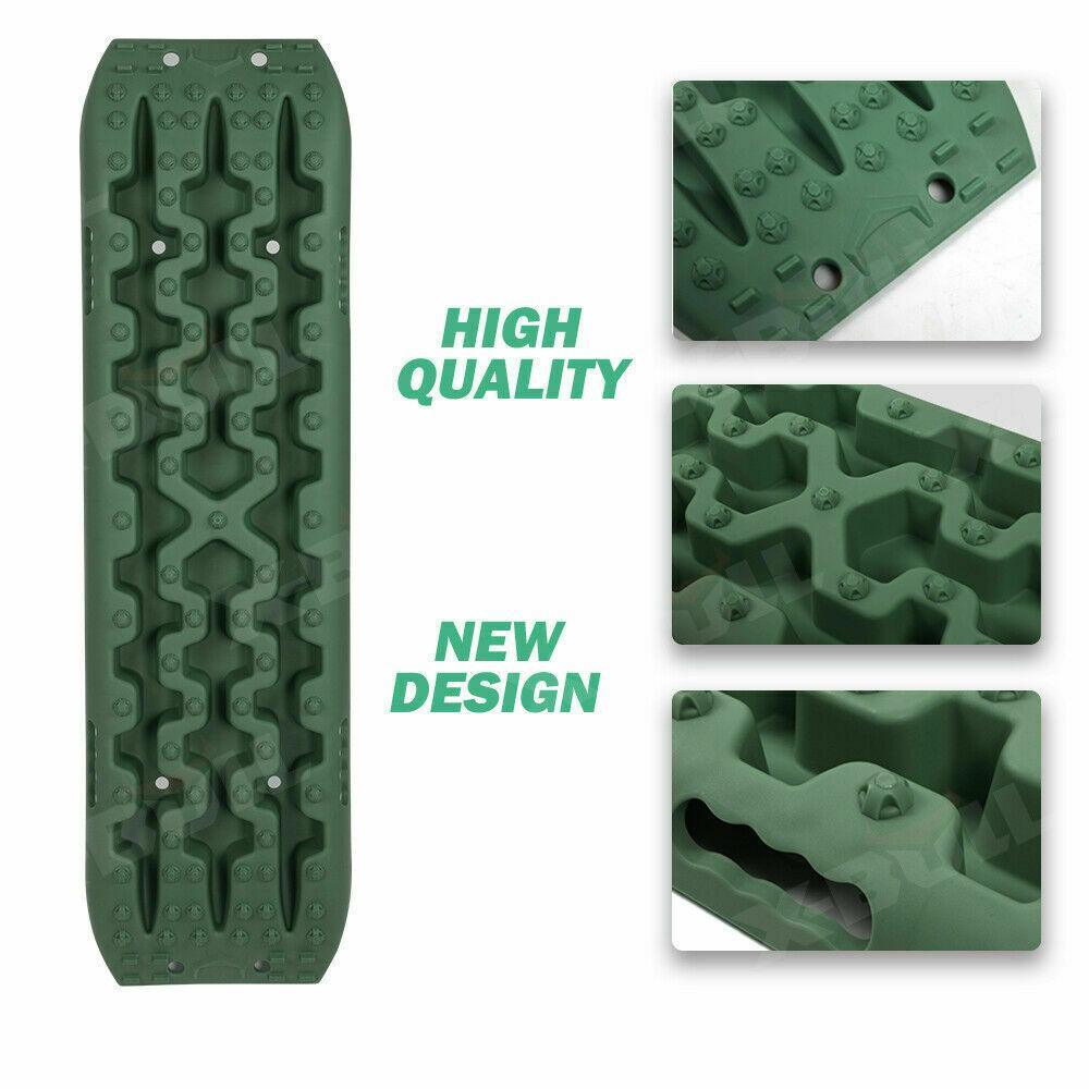 X-BULL Recovery tracks / Sand tracks / Mud tracks / Off Road 4WD 4x4 Car 2pcs Gen 3.0 - Olive - John Cootes