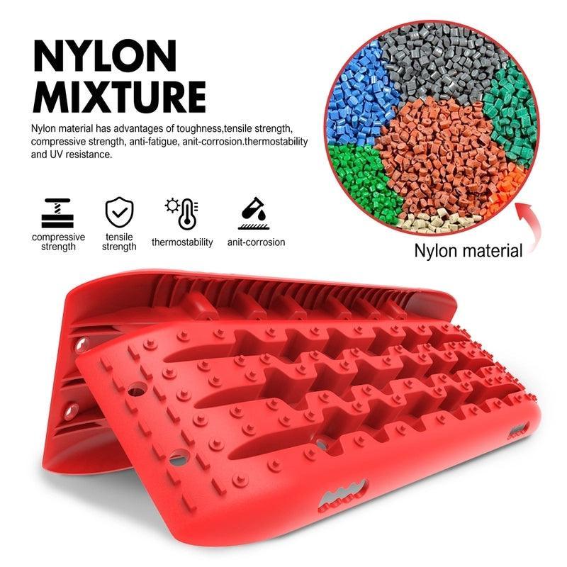 X-BULL Recovery tracks Sand Trucks Offroad With 4PCS Mounting Pins 4WD Gen 2.0- red - John Cootes