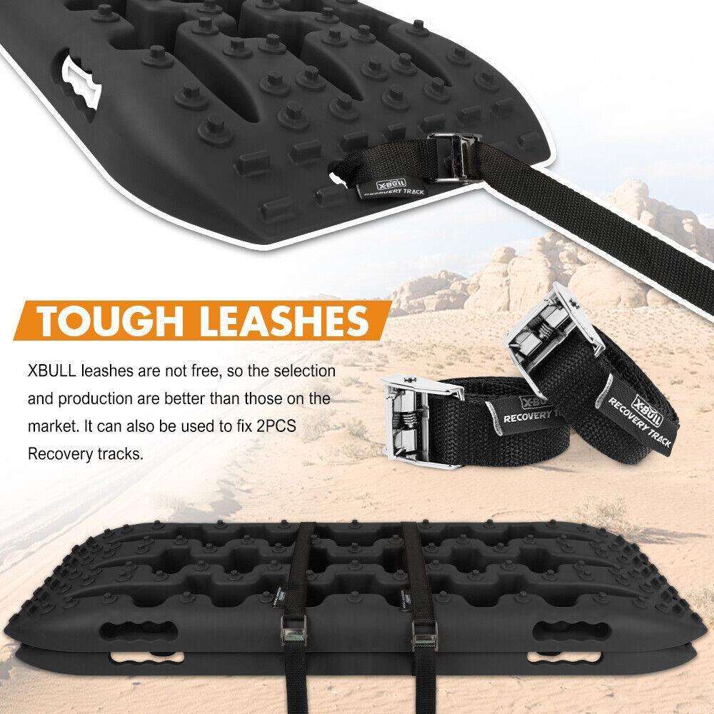 X-BULL Recovery tracks Sand Trucks Offroad With 4PCS Mounting Pins 4WDGen 2.0 - Black - John Cootes