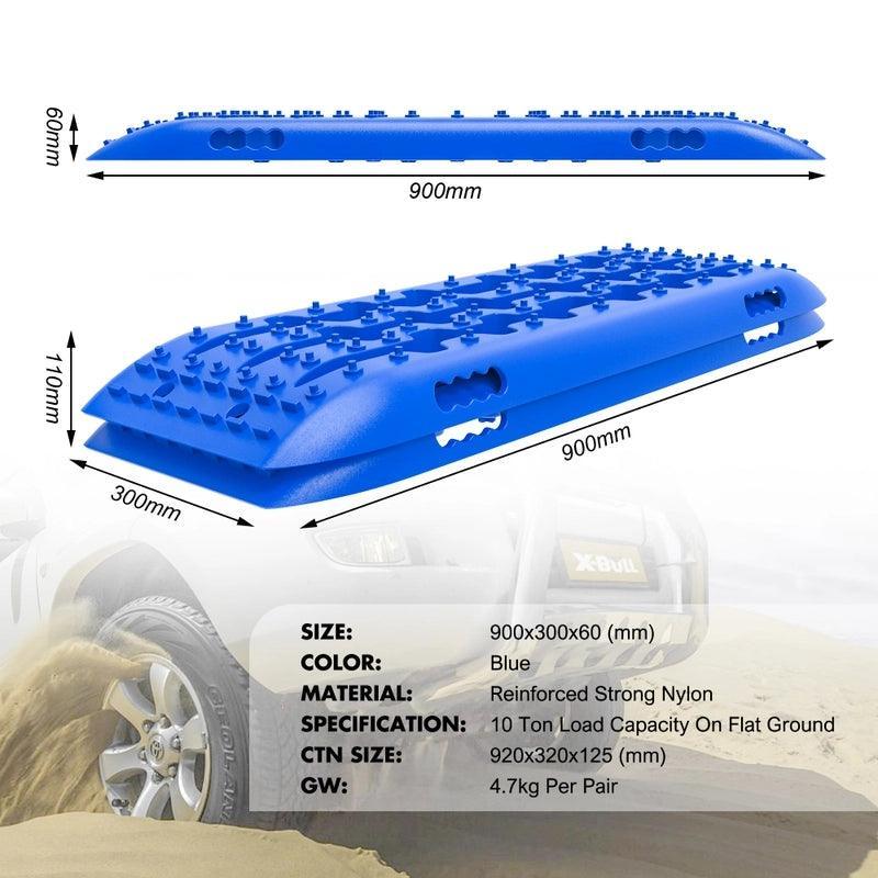 X-BULL Recovery tracks Sand Trucks Offroad With 4PCS Mounting Pins 4WDGen 2.0 - blue - John Cootes