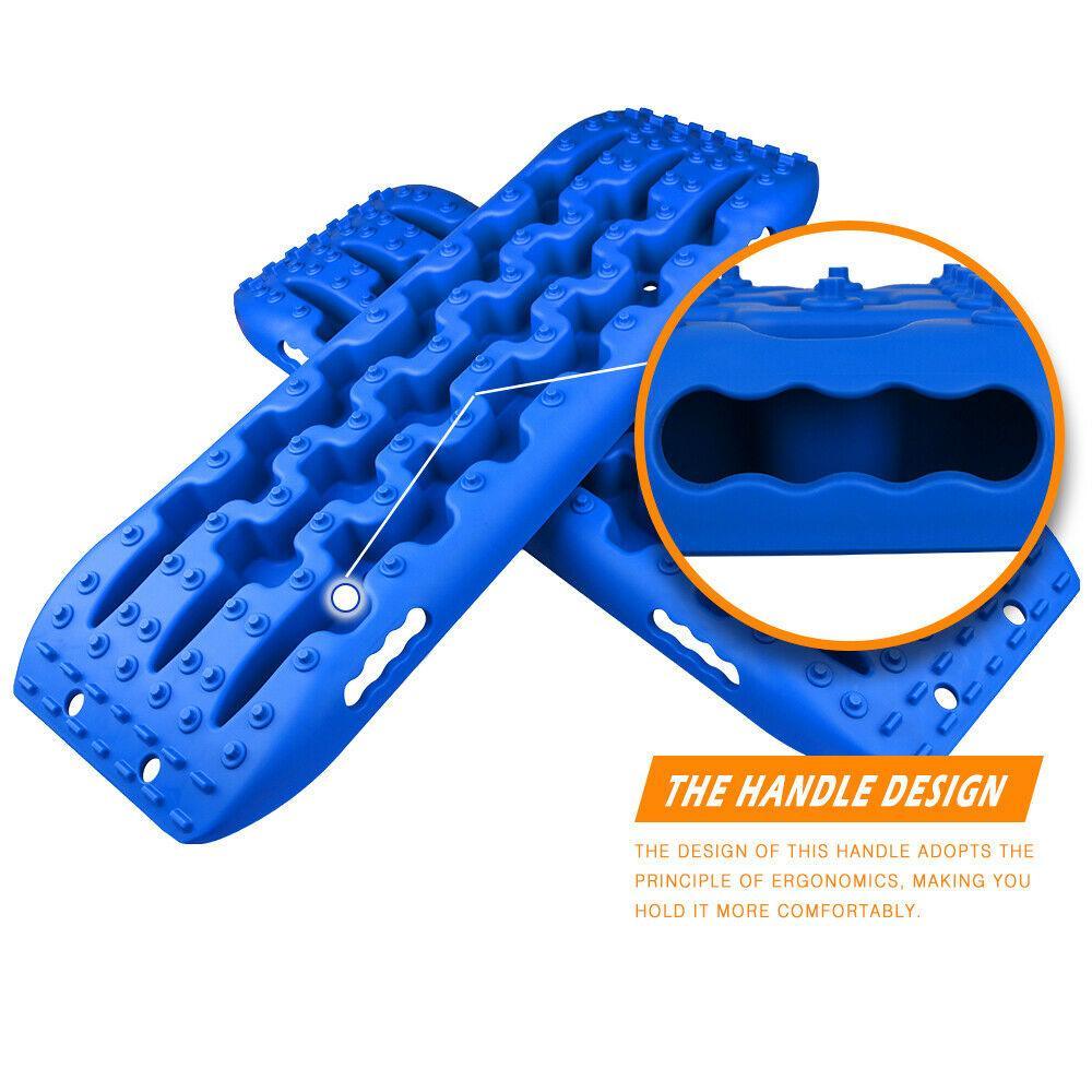 X-BULL Recovery tracks Sand Trucks Offroad With 4PCS Mounting Pins 4WDGen 2.0 - blue - John Cootes