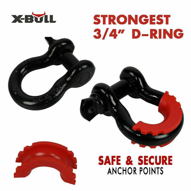 X-BULL Winch Recovery Kit 11PCS 4WD 4x4 Pack Off Road Snatch Strap Essential - John Cootes