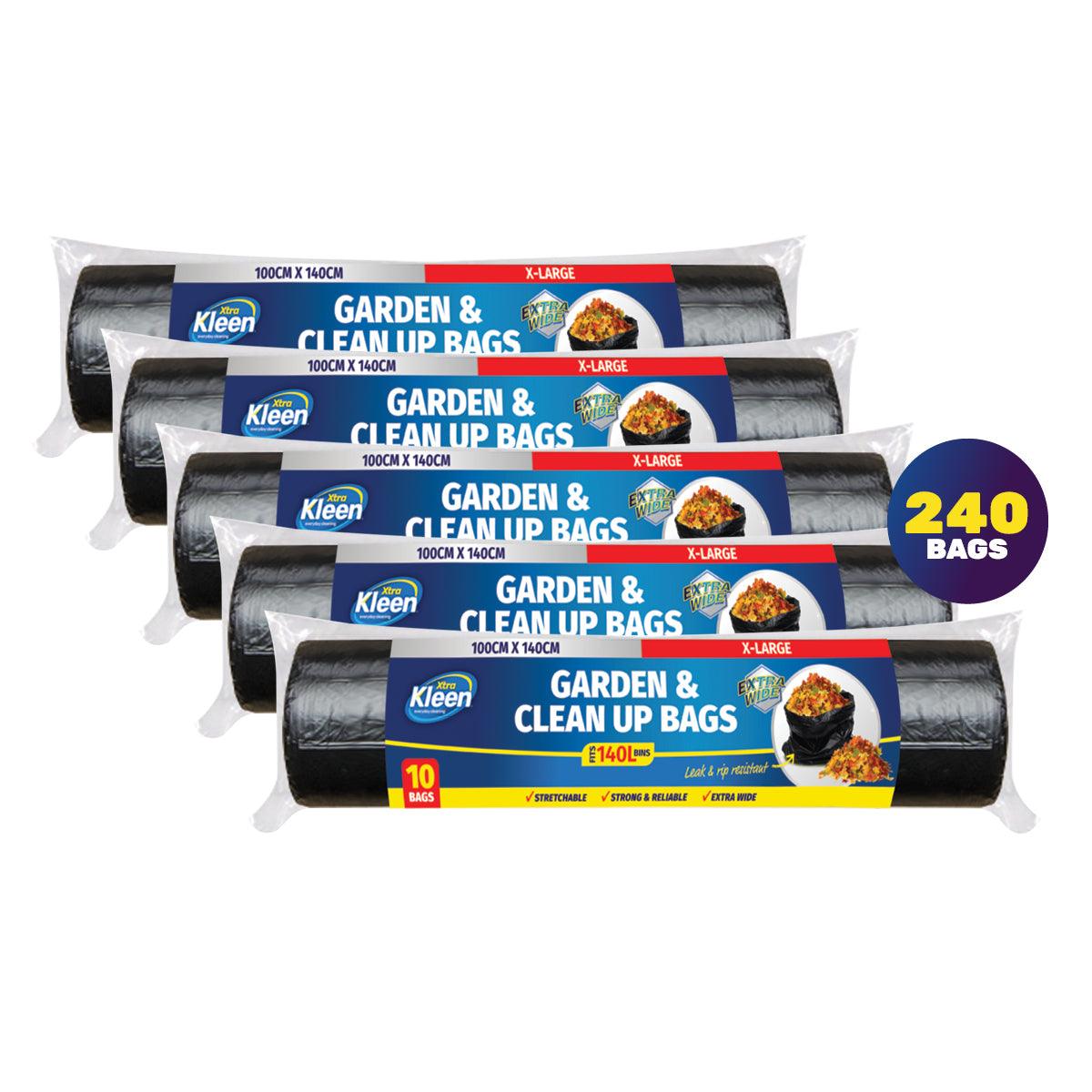 Xtra Kleen 240PCE 140L Garbage Bin Liners XL Tear & Leak Proof 100 x 140cm - John Cootes