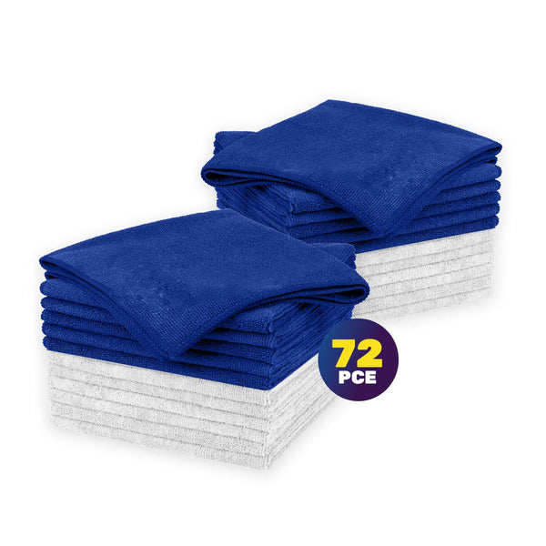 Xtra Kleen 72PCE Microfibre Dusting Cloth Lint Free Super Absorbent 30 x 38cm - John Cootes