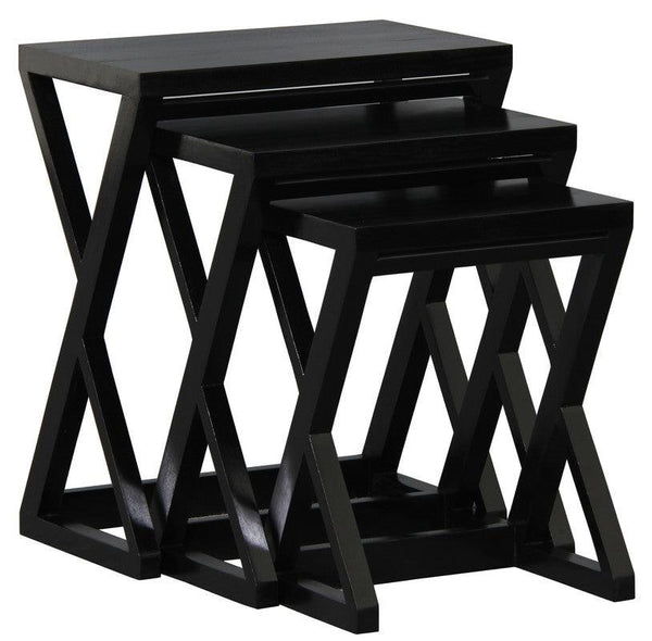 Z Style Nest of Table (Black) - John Cootes