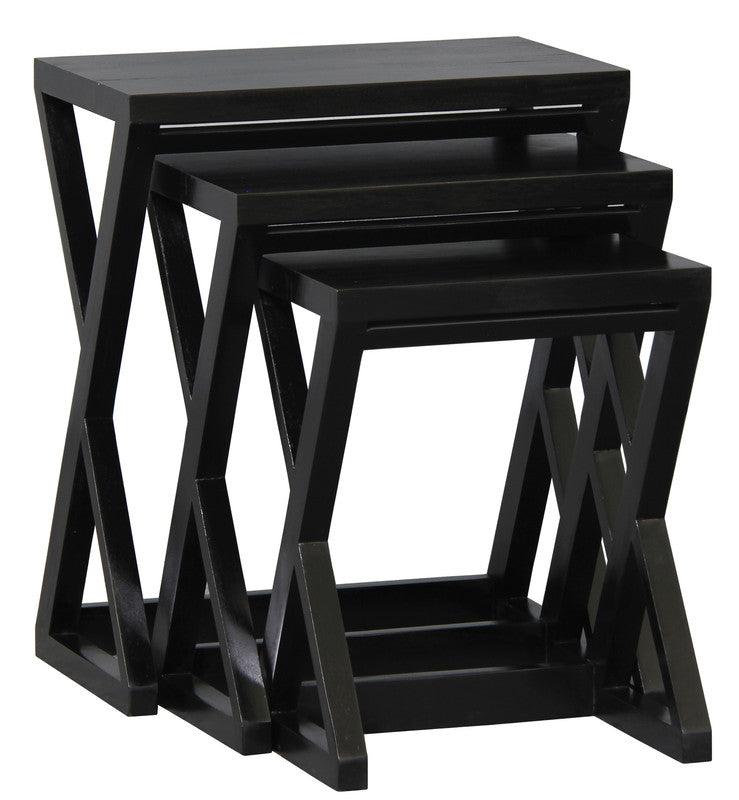 Z Style Nest of Table (Black) - John Cootes