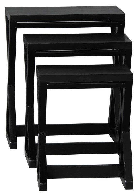 Z Style Nest of Table (Black) - John Cootes