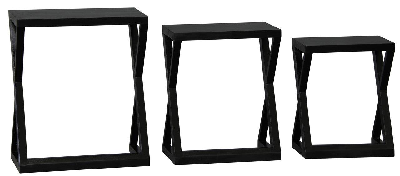 Z Style Nest of Table (Black) - John Cootes