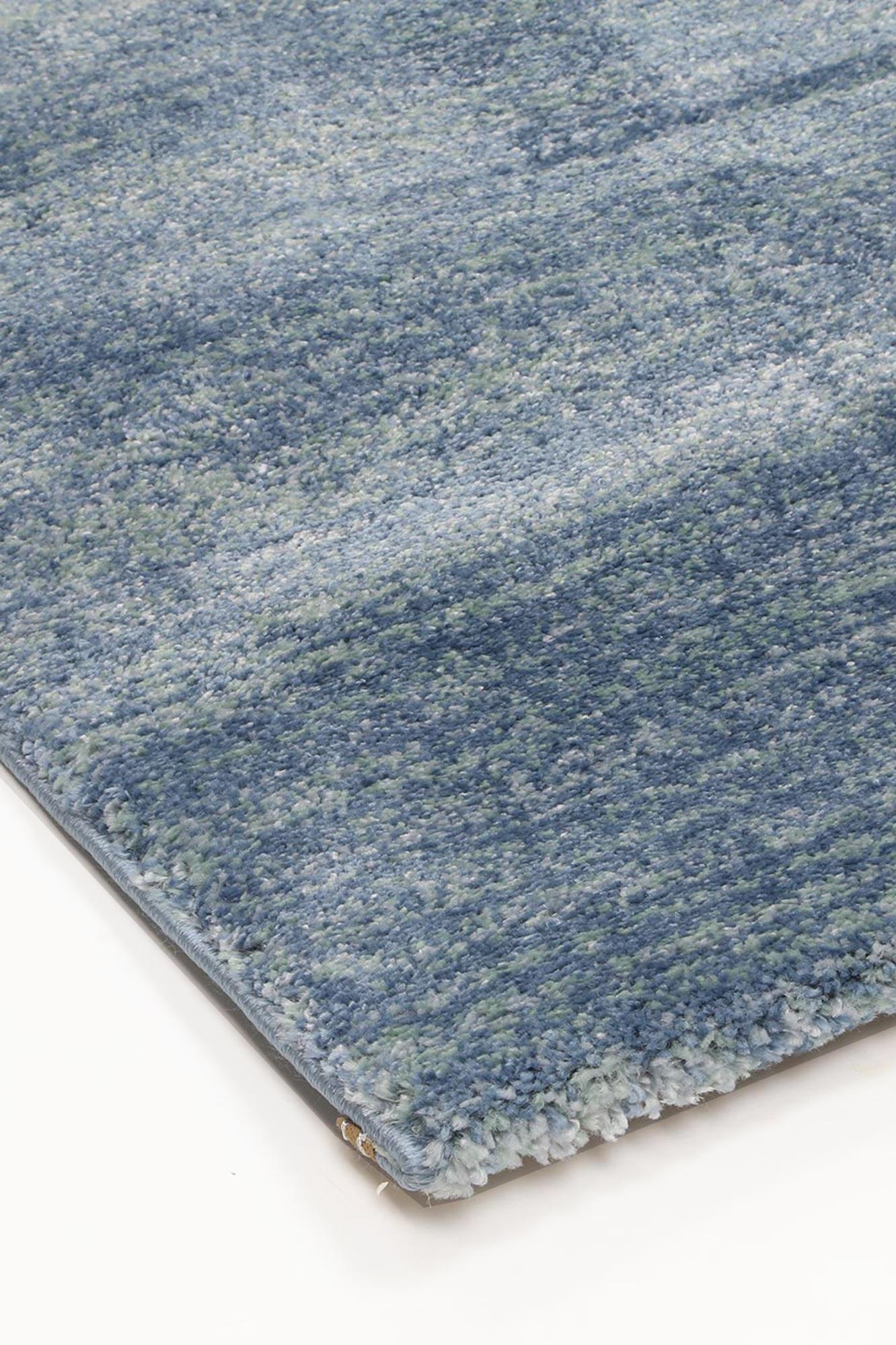 Zarin Solid Blue Modern Rug 120x170 cm - John Cootes